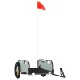 Fahrradanhänger aus Eisen und grauem Oxford-Stoff von vidaXL, Fahrradanhänger - Ref: Foro24-94161, Preis: 80,24 €, Rabatt: %