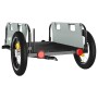 Fahrradanhänger aus Eisen und grauem Oxford-Stoff von vidaXL, Fahrradanhänger - Ref: Foro24-94161, Preis: 80,24 €, Rabatt: %