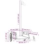 Fahrradanhänger aus Eisen und grauem Oxford-Stoff von vidaXL, Fahrradanhänger - Ref: Foro24-94161, Preis: 80,24 €, Rabatt: %