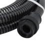 Manguera de succión con conectores de PVC PVC negro 26 mm 7 m
