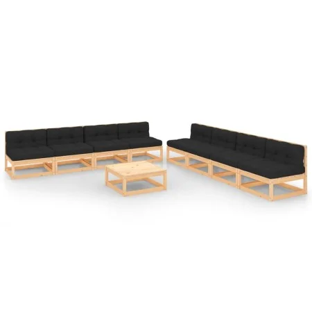 9-piece garden furniture set with solid pine wood cushions by vidaXL, Garden sets - Ref: Foro24-3083732, Price: 837,56 €, Dis...