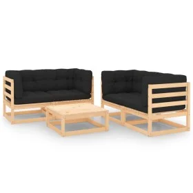 5-piece garden furniture set with solid pine wood cushions by vidaXL, Garden sets - Ref: Foro24-3083728, Price: 378,66 €, Dis...