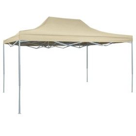 Carpa plegable profesional acero color crema 3x4 m