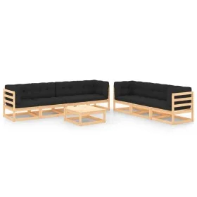 Garden furniture 8 pieces and solid pine wood cushions by vidaXL, Garden sets - Ref: Foro24-3083751, Price: 652,09 €, Discoun...