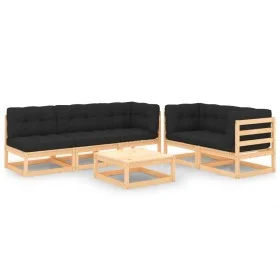6-piece garden furniture set with solid pine wood cushions by vidaXL, Garden sets - Ref: Foro24-3083793, Price: 466,88 €, Dis...