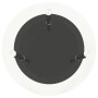 Mesa auxiliar 2 niveles vidrio templado transparente negro 38cm