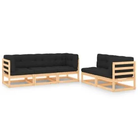 5-piece garden furniture set with solid pine wood cushions by vidaXL, Garden sets - Ref: Foro24-3083776, Price: 432,24 €, Dis...