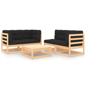 5-piece garden furniture set with solid pine wood cushions by vidaXL, Garden sets - Ref: Foro24-3083787, Price: 354,31 €, Dis...