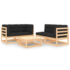 5-piece garden furniture set with solid pine wood cushions by vidaXL, Garden sets - Ref: Foro24-3083787, Price: 351,00 €, Dis...