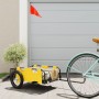 Fahrradanhänger aus Eisen und gelbem Oxford-Stoff von vidaXL, Fahrradanhänger - Ref: Foro24-94162, Preis: 77,54 €, Rabatt: %