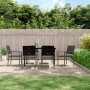 Gartenstühle 6 Stück schwarzes synthetisches Rattan 54x62,5x89 cm von vidaXL, Gartenstühle - Ref: Foro24-3187084, Preis: 237,...