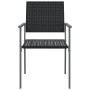 Gartenstühle 6 Stück schwarzes synthetisches Rattan 54x62,5x89 cm von vidaXL, Gartenstühle - Ref: Foro24-3187084, Preis: 237,...