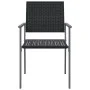 Sillas de jardín 6 uds ratán sintético negro 54x62,5x89 cm de vidaXL, Sillas de jardín - Ref: Foro24-3187084, Precio: 217,84 ...
