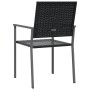 Gartenstühle 6 Stück schwarzes synthetisches Rattan 54x62,5x89 cm von vidaXL, Gartenstühle - Ref: Foro24-3187084, Preis: 237,...