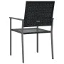 Sillas de jardín 6 uds ratán sintético negro 54x62,5x89 cm de vidaXL, Sillas de jardín - Ref: Foro24-3187084, Precio: 217,84 ...