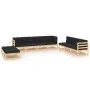 Gartenmöbel-Set 9-teilig und Kissen aus massivem Kiefernholz von vidaXL, Gartensets - Ref: Foro24-3083825, Preis: 774,30 €, R...