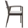 Kissen für Gartenstühle, 6 Stück, braunes synthetisches Rattan, 56,5 x 57 x 83 cm von vidaXL, Gartenstühle - Ref: Foro24-3187...