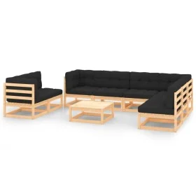 9-piece garden furniture set with solid pine wood cushions by vidaXL, Garden sets - Ref: Foro24-3083829, Price: 762,60 €, Dis...