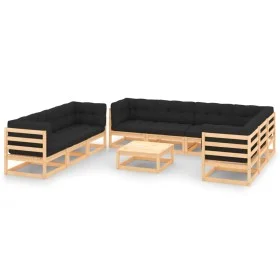 Garden furniture set 10 pieces and cushions solid pine wood by vidaXL, Garden sets - Ref: Foro24-3083835, Price: 839,45 €, Di...