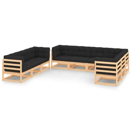 9-piece garden furniture set with solid pine wood cushions by vidaXL, Garden sets - Ref: Foro24-3083834, Price: 808,79 €, Dis...