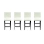 Taburetes de cocina 4 unidades cuero artificial blanco de vidaXL, Taburetes de cocina - Ref: Foro24-160719, Precio: 384,25 €,...