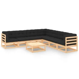 Garden furniture 8 pieces and cushions solid pine wood by vidaXL, Garden sets - Ref: Foro24-3083839, Price: 695,35 €, Discoun...
