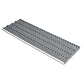 Panel para tejado acero galvanizado gris 12 unidades de vidaXL, Techo - Ref: Foro24-42985, Precio: 79,73 €, Descuento: %