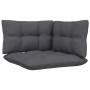 2-seater garden sofa with anthracite gray pine wood cushions by vidaXL, Outdoor sofas - Ref: Foro24-3096011, Price: 195,20 €,...