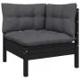 Garden furniture 5 pieces with anthracite pine wood cushions by vidaXL, Garden sets - Ref: Foro24-3096026, Price: 459,65 €, D...