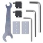 Schiebetür aus Glas und Aluminium 178 cm silber von vidaXL, Türen - Ref: Foro24-60266, Preis: 260,22 €, Rabatt: %