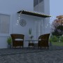 Retractable awning with LED anthracite gray 350x150 cm by vidaXL, Awnings - Ref: Foro24-145919, Price: 64,40 €, Discount: %