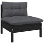 Garden furniture 5 pieces with anthracite pine wood cushions by vidaXL, Garden sets - Ref: Foro24-3096038, Price: 466,78 €, D...