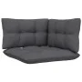 Garden sofa, 2 seats with anthracite gray pine wood cushions. by vidaXL, Outdoor sofas - Ref: Foro24-3096014, Price: 192,60 €...