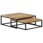 Stapelbare Couchtische, 2 Stück Massivholz aus Mangoholz von vidaXL, Couchtisch - Ref: Foro24-320389, Preis: 186,87 €, Rabatt: %