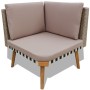 4-piece garden furniture set with grey PE rattan cushions by vidaXL, Garden sets - Ref: Foro24-43133, Price: 475,17 €, Discou...