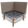 4-piece garden furniture set with grey PE rattan cushions by vidaXL, Garden sets - Ref: Foro24-43133, Price: 475,17 €, Discou...