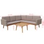 4-piece garden furniture set with grey PE rattan cushions by vidaXL, Garden sets - Ref: Foro24-43133, Price: 475,17 €, Discou...