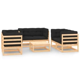 7-piece garden furniture set with solid pine wood cushions by vidaXL, Garden sets - Ref: Foro24-3083766, Price: 540,79 €, Dis...