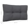4-seater garden sofa with anthracite gray pine wood cushions by vidaXL, Outdoor sofas - Ref: Foro24-3096128, Price: 387,04 €,...