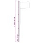 Modular flagpole silver aluminum 6.23 m by vidaXL, Flags and windsocks - Ref: Foro24-153562, Price: 69,88 €, Discount: %