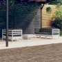 6-piece garden furniture set with anthracite cushions made of pine wood by vidaXL, Garden sets - Ref: Foro24-3096113, Price: ...