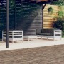 Gartenmöbel 6-tlg. mit Kissen Anthrazit Zirbenholz von vidaXL, Gartensets - Ref: Foro24-3096113, Preis: 555,74 €, Rabatt: %