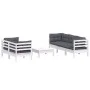 6-piece garden furniture set with anthracite cushions made of pine wood by vidaXL, Garden sets - Ref: Foro24-3096113, Price: ...