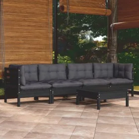 5-piece garden furniture set with solid pine wood cushions by vidaXL, Garden sets - Ref: Foro24-3096158, Price: 451,43 €, Dis...