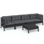 5-piece garden furniture set with solid pine wood cushions by vidaXL, Garden sets - Ref: Foro24-3096158, Price: 451,41 €, Dis...