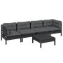 5-piece garden furniture set with solid pine wood cushions by vidaXL, Garden sets - Ref: Foro24-3096158, Price: 451,41 €, Dis...