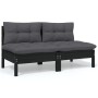5-teiliges Gartenmöbel-Set und Kissen aus massivem Kiefernholz von vidaXL, Gartensets - Ref: Foro24-3096158, Preis: 457,45 €,...