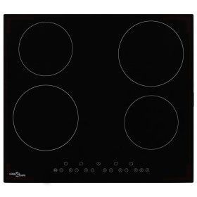 Glaskeramik-Kochfeld 4 Brenner Touch-Control 6000 W von vidaXL, Küchenteller - Ref: Foro24-50784, Preis: 253,40 €, Rabatt: %