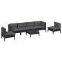 Garden furniture set 7 pieces and cushions solid pine wood by vidaXL, Garden sets - Ref: Foro24-3096206, Price: 629,35 €, Dis...