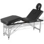 Klappbare Massageliege mit 4 Zonen, Struktur aus schwarzem Aluminium von vidaXL, Massageliegen - Ref: Foro24-110099, Preis: 1...